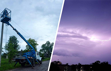 Due To Thunderstorms In Minsk Region, 112 Settlements Were Left Without Power Supply