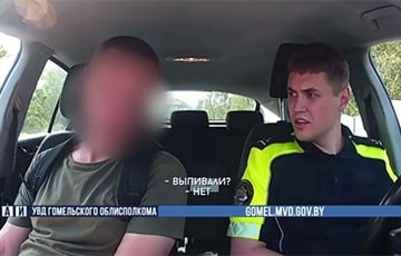 Пад Гомелем мужчына паабяцаў спусціць сабаку на інспектараў ДАІ