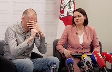 Сергея Тихановского спросили, как прошла встреча с детьми — он расплакался и не смог ответить