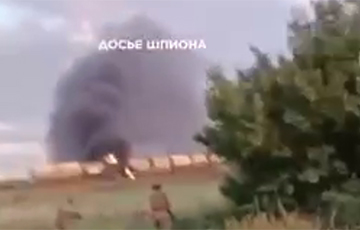 Россияне показали, как спецназ ВСУ взорвал эшелон с топливом под Токмаком