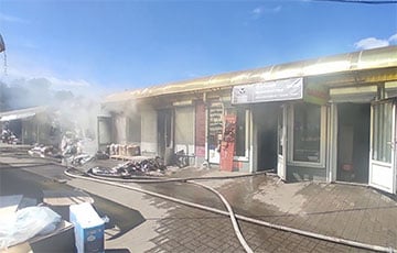 В Орше горел рынок