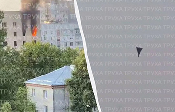 В Харькове российский дрон попал в многоэтажку