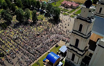 A Drone Crashed During A Worship Service At The Budslav Festival
