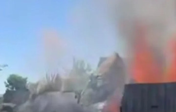 In Russian Federation, An Airplane Crashed Near An Apartment Building And Caught Fire