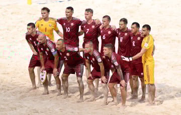 Каманда Беларусі ў пляжным футболе разграміла Нямеччыну