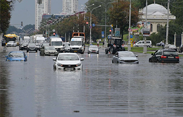 Минск сильно затопило