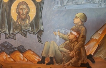 У храме, які наведаў Лукашэнка на Валааме, выявілі дзіўную фрэску