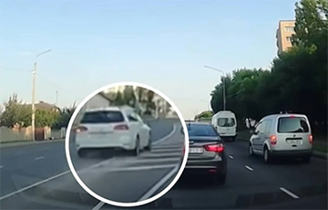 В Бресте водитель поплатился правами за этот обгон