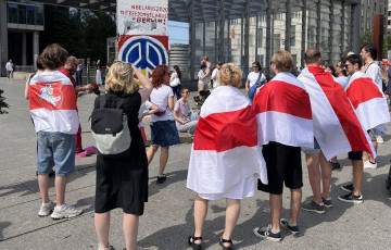 У Берліне прайшла акцыя да 5-годдзя пратэстаў у Беларусі