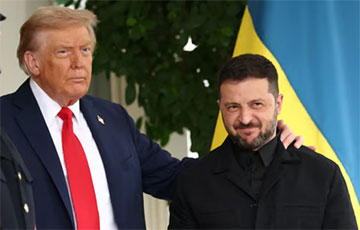 Для перамоваў Трампа і Зяленскага разгарнулі вялізную мапу Украіны