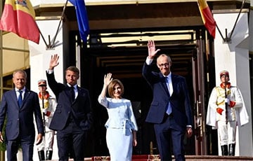 Merz, Macron And Tusk Arrive In Moldova On Independence Day