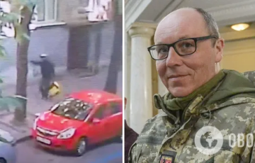 The Moment Of Andriy Parubiy's Murder In Lviv Caught On Surveillance Cameras