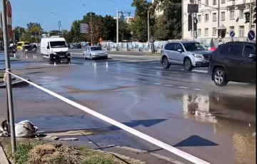 В Минске затопило проспект Машерова