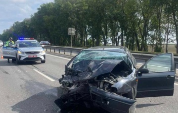 Под Минском произошла странная авария