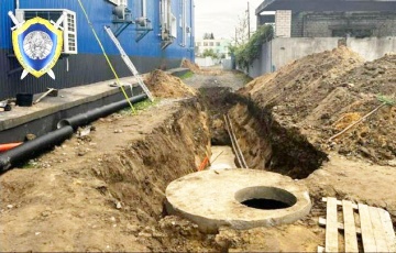 У Бабруйску мужчыну засыпала грунтам