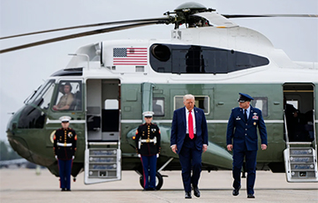 У ЗША мужчына накіраваў лазерную указку на верталёт Трампа