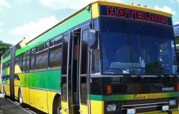 «Гатэль на колах»: ў Мінск хадзіў аўтобус з сапраўднымі ложкамі