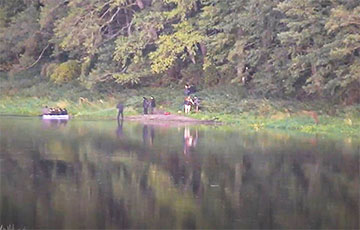 Дзясяткі мігрантаў спрабавалі пераправіцца з Беларусі ў Літву на лодках