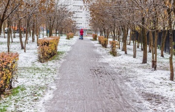 Белорусов ждет первый гололед