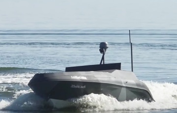 An Unmanned Barracuda Drone Strike On A Boat With Occupants And Ammunition Was Shown On Video