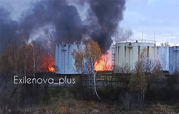 Дроны подожгли нефтебазу под Москвой