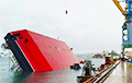 An Unfinished Floating Crane Overturned In Crimea