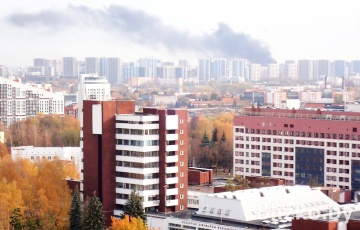 В центре Минска вспыхнул пожар