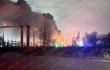 A Hub Substation Near Vladimir In Russia Has Been Hit: A Massive Fire Has Broken Out