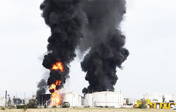 Узброеныя сілы Украіны ўдарылі па нафтабазе «Гвардзейская» ў Крыме