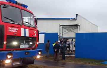 Спасатели тушили пожар в «Великом камне»