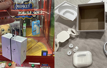 Беларус выйграў у аўтамаце AirPods, але радасць доўжылася нядоўга