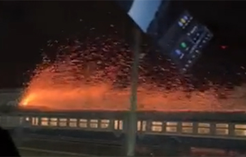 Под Брестом заметили поезд «призрачного гонщика»