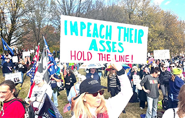 В Вашингтоне протестующие требовали импичмента Трампа