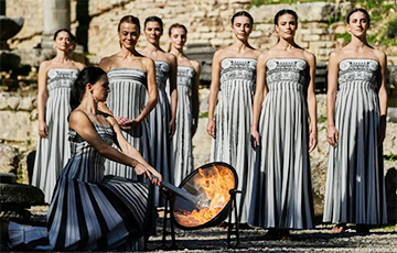 У Грэцыі запалілі алімпійскі агонь для зімовых гульняў