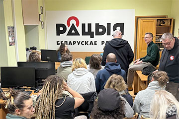 Нямецкія студэнты наведалі рэдакцыю «Радыё Рацыя»
