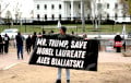 Дональду Трампу нагадалі пра лёс лаўрэата Нобелеўскай прэміі Алеся Бяляцкага