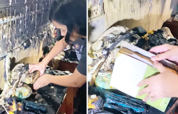 Пожар в доме семьи на Филиппинах уничтожил все, кроме Библии