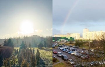 Минск залило солнцем