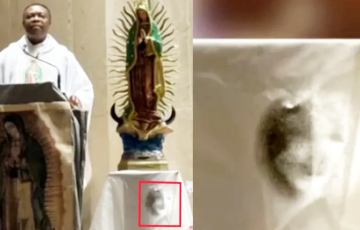 В церкви в США заметили образ Богоматери