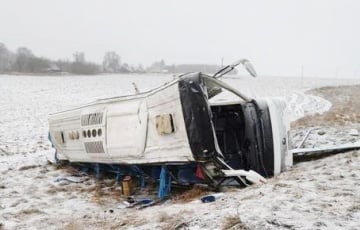 В Витебской области перевернулся автобус «Брест-Москва»