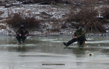 Белорусские рыбаки пошли на первый лед