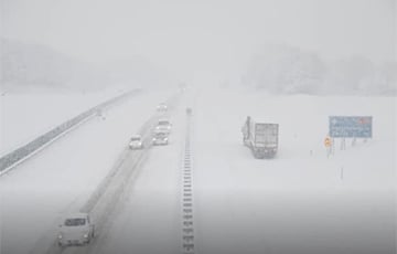 Зимняя погода парализовала дорожное движение в Нидерландах