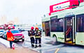 В соцсетях показали «горящий» троллейбус в Минске