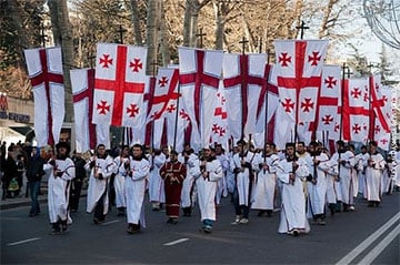 У Грузіі адбылося каляднае шэсце «Аліло»