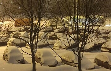 Беларусь завалило снегом от «Улли»