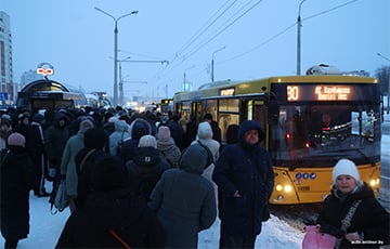 Ці могуць беларусы спазняцца на працу з-за моцнага снегападу?