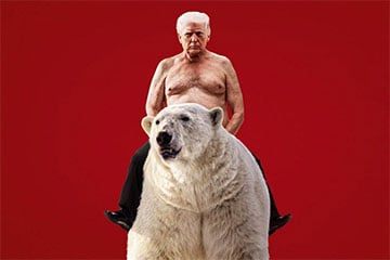 The Economist опубликовал обложку с голым Трампом на белом медведе