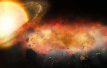 Астранамы не могуць растлумачыць загадкавы аб’ект, акружаны металічным воблакам