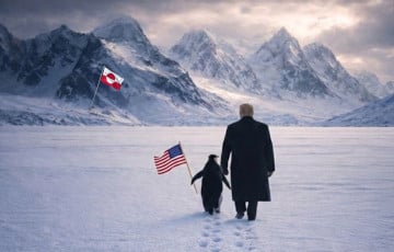 Белый дом опубликовал «фото» Трампа с пингвином в Гренландии, хотя они там не живут