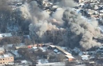 Украінскі МіГ-29 знішчыў будынак з варожымі аператарамі БПЛА